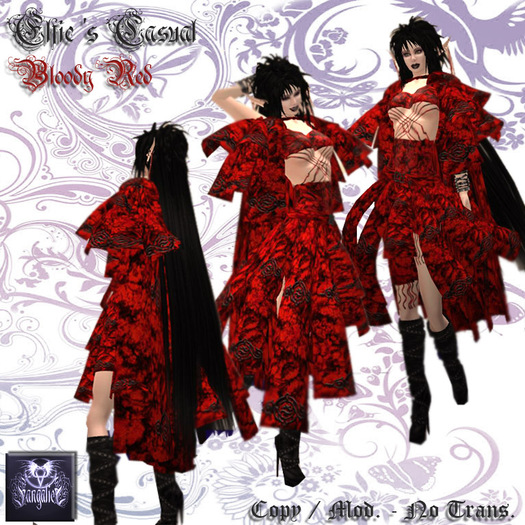 ELF - BloodyRed + Hair + Ears