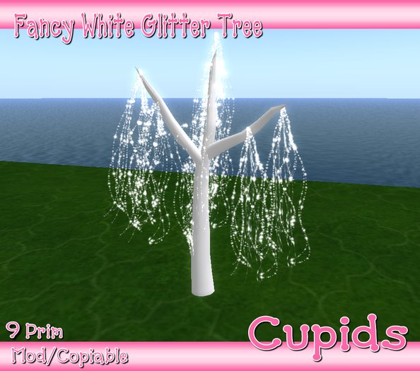 Fancy White Glitter Tree
