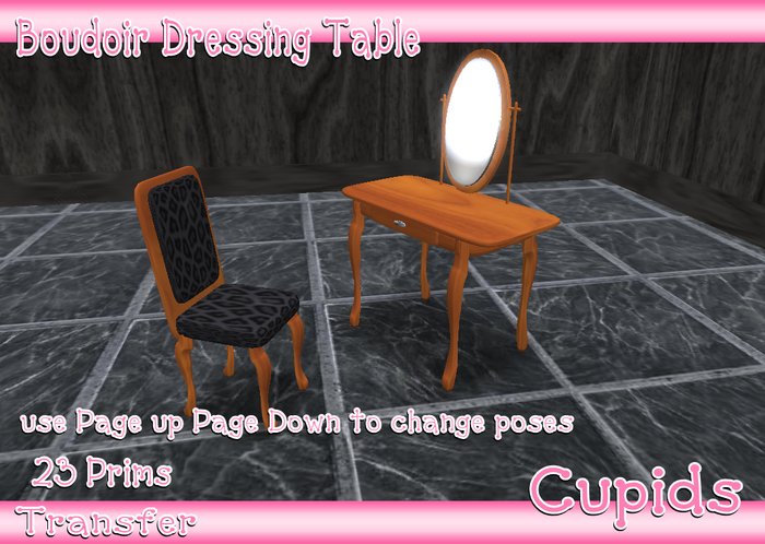 Boudoir Dressing Table and Chair