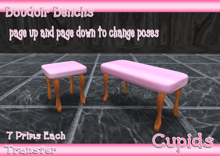 Boudoir Benchs Pink