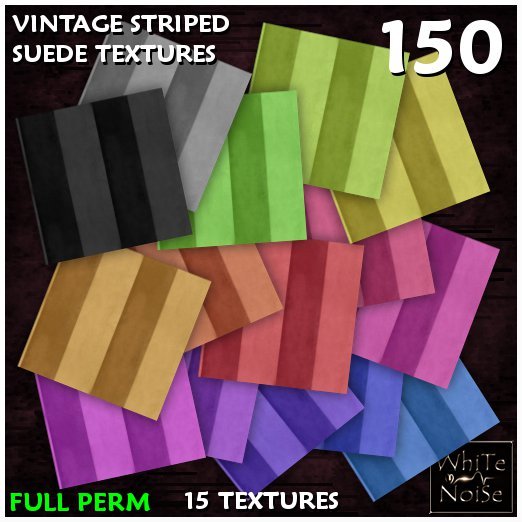 Vintage Striped Suede Textures Boxed
