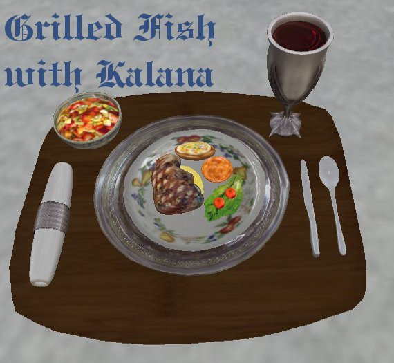 Food Tray-Grilled Fish