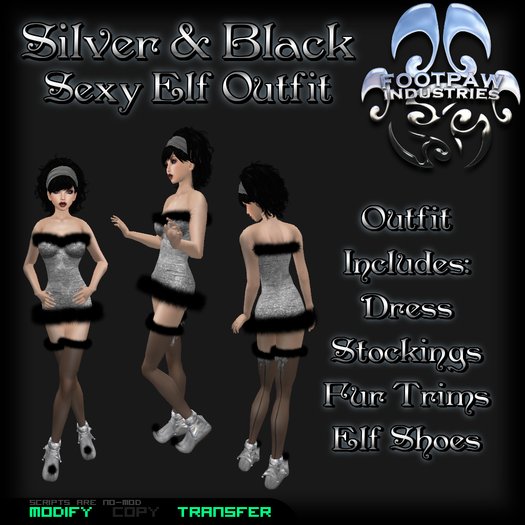 [FPI] Sexy Elf Silver & Black