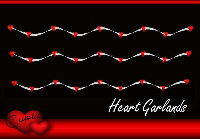 Heart Garlands White