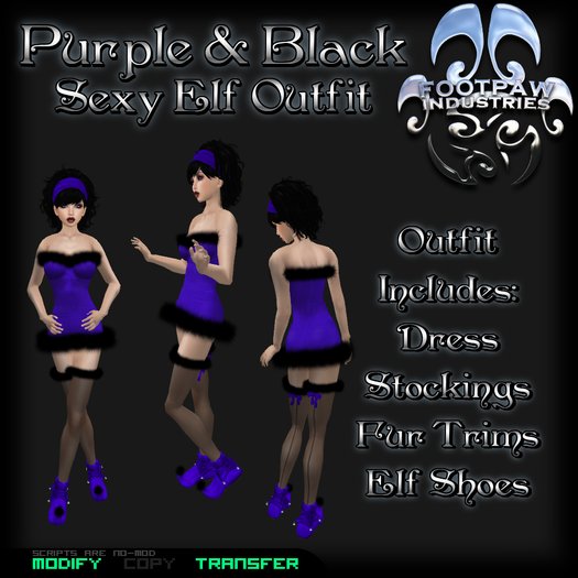 [FPI] Sexy Elf Purple & Black
