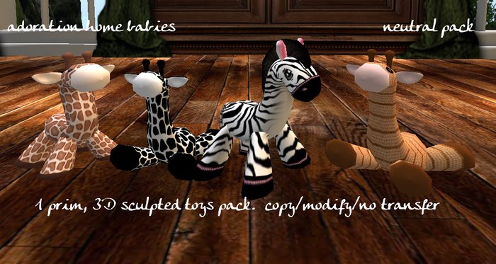 Second Life Marketplace - Neutral Stuffed Animals