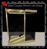 gold black shower