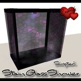 stain glass shower 