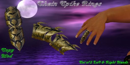 Chain Spike Rings