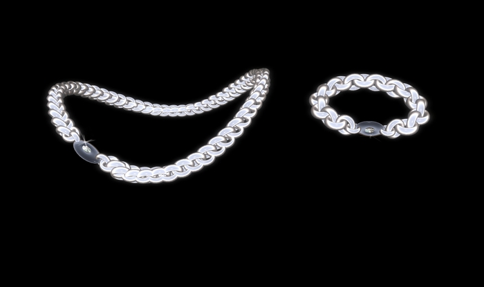 KinkOnes Bracelet with Diamond SILVER