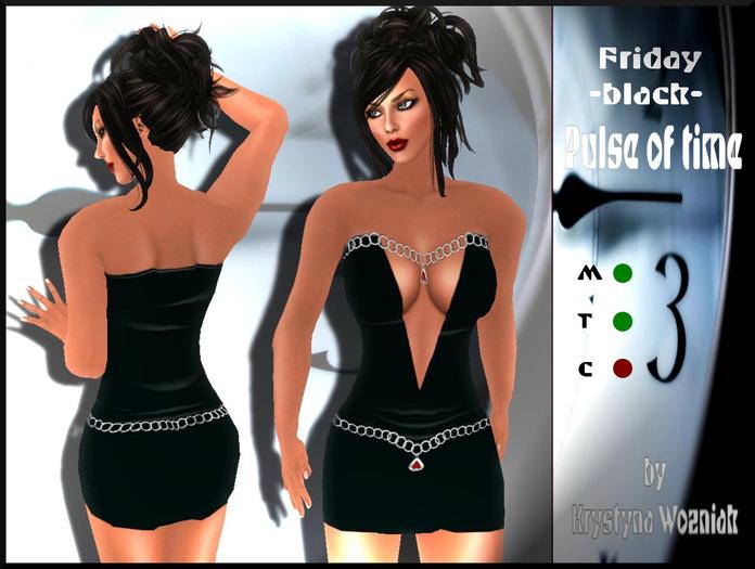 Pulse of time Friday black
