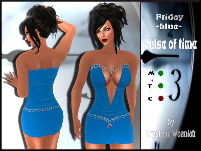 Pulse of time Friday blue
