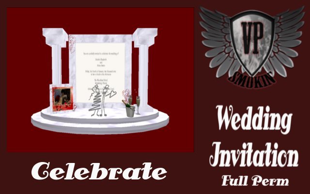 WEDDING INVITATION CELEBRATE BOXED