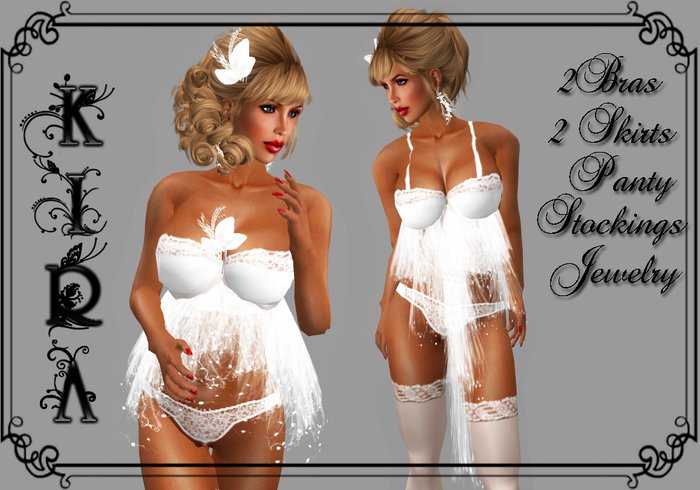 .::KIRA::. White Shining Lingerie