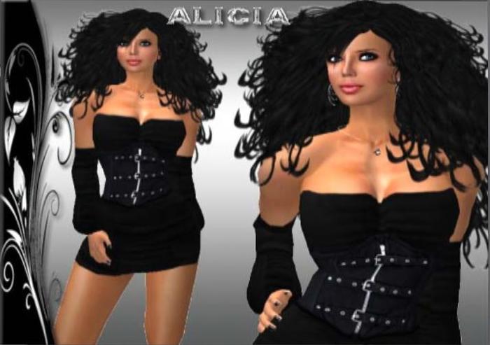 KL ALICIA BLACK- SEMIEXCLUSIVE-DRESS- GOTHIC DRESS- CASUAL DRESS- WOMEN`S COSTUMES- GOTH