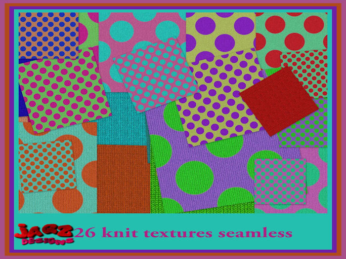 "jaqz Designs" 26 Knit Textures