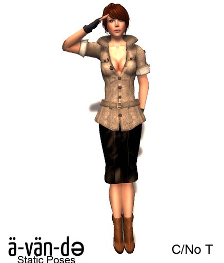 Avande Static Poses - Salute