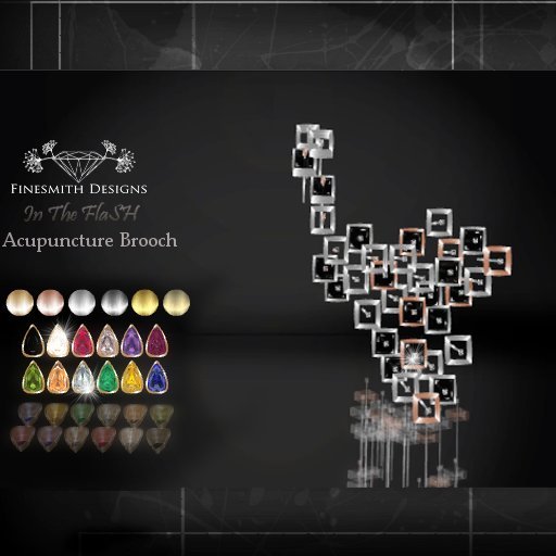 Finesmith- In The FlaSH- Acupuncture- Brooch