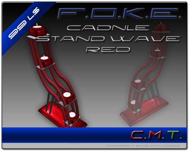 F.O.K.E. Candle Stand Waver Red