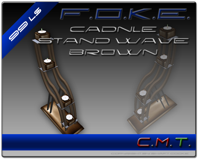 F.O.K.E. Candle Stand Waver Brown