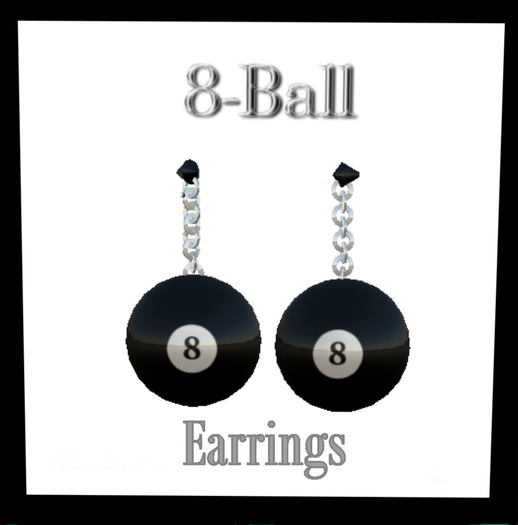 8 Ball Earrings