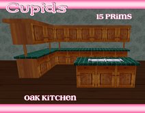 oak kitchen set