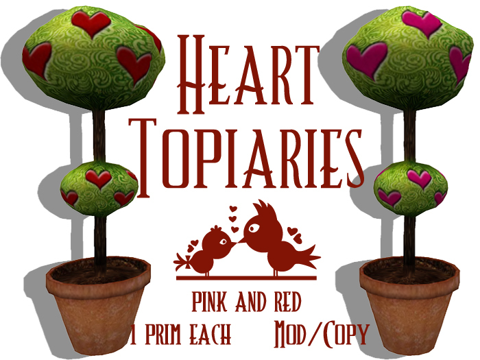 Heart Topiaries - MOD/COPY