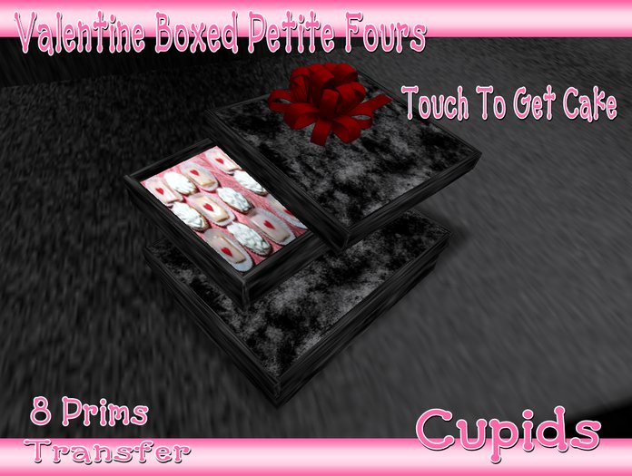 Red Velvet Boxed Petite Fours