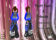~IWK~ Blue Phat Pants W/Hoodie