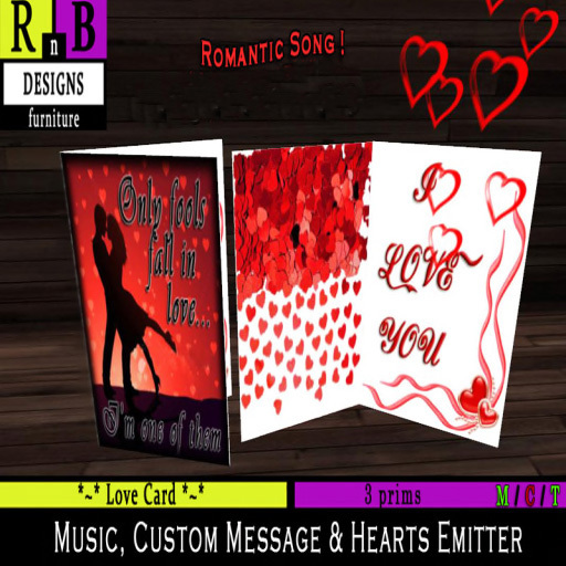 PROMO 10L$ *RnB* Love Card IV - Message, Music & Particles - RnB Love Cards