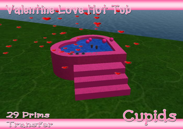 Valentine Love Hot Tub Raspberry