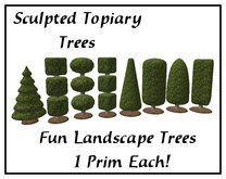 Sculpted Topiary Trees