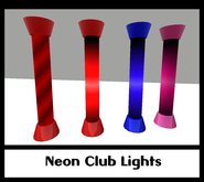 FLASHING NEON CLUB LIGHTS