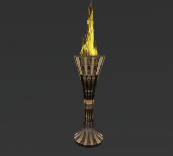 Gold and Black Torch