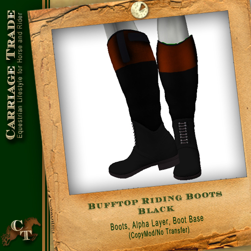 @CT@ Bufftop Riding Boots Women Black