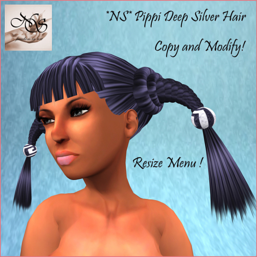 *NS* Pippi Deep Silver Hair