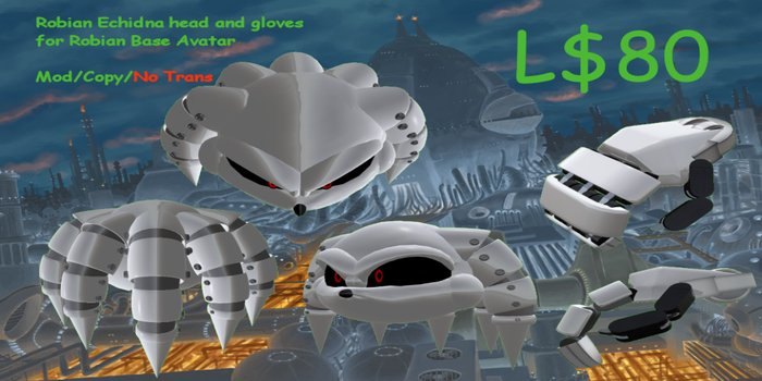 Robian Echidna Head with Gloves