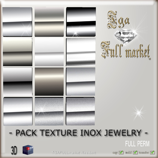 PACK TEXTURE INOX JEWELRY