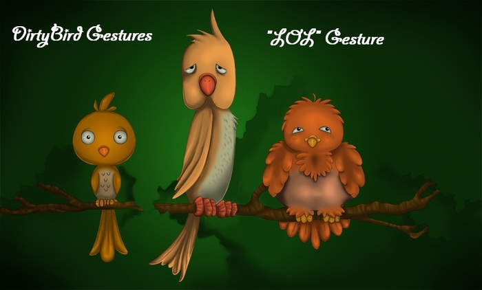 "LOL" Gesture (cute)