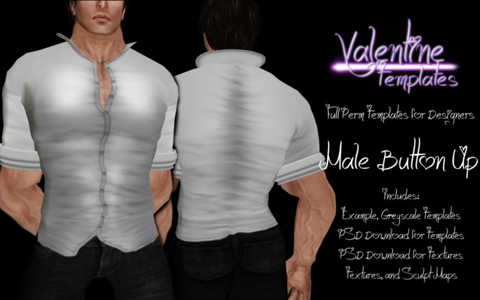 *VT* Male Button Up Shirt 