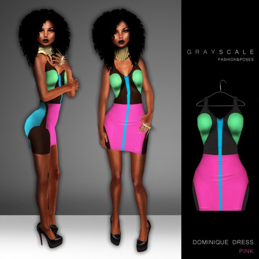 Grayscale - Dominique Dress(Pink)