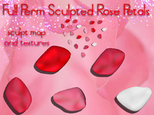 FULL PERM Sculpted Rose Petal Sculpt Map & Textures