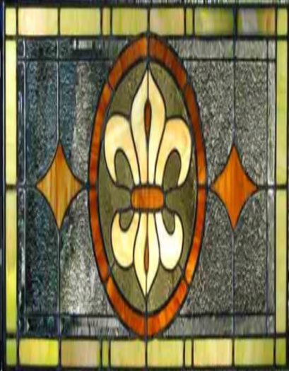 Stained Glass - Fleur-de-lis 