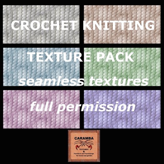 Crochet knitting texture pack