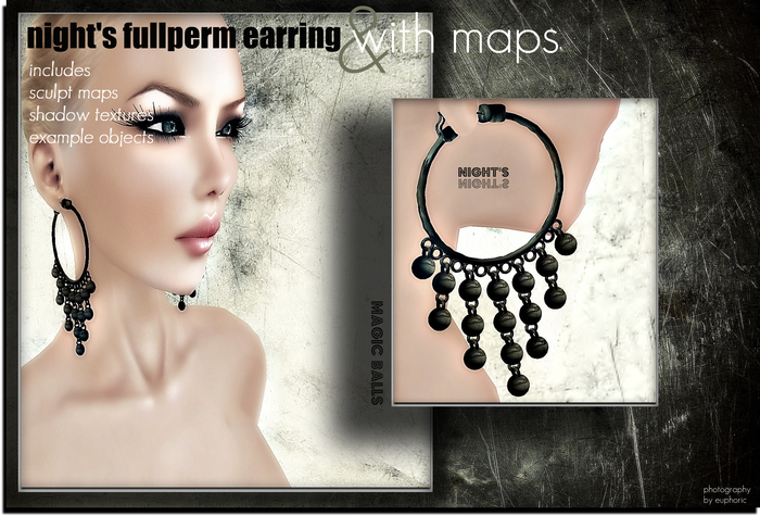 night's FULL PERM magicballs earring (creator kit)