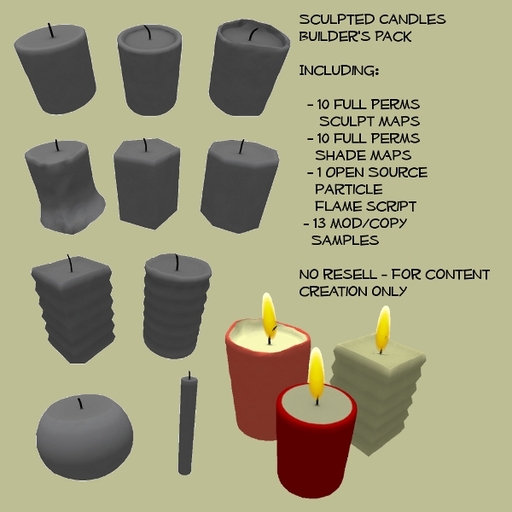 Full Perms Candle Sculpties - Sculpty Candles for Christmas