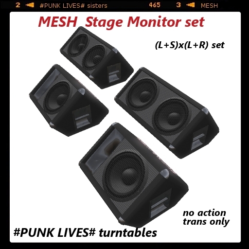 MESH Stage Monitor Speaker set
