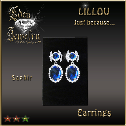 EARRINGS LILLOU SAPHIR
