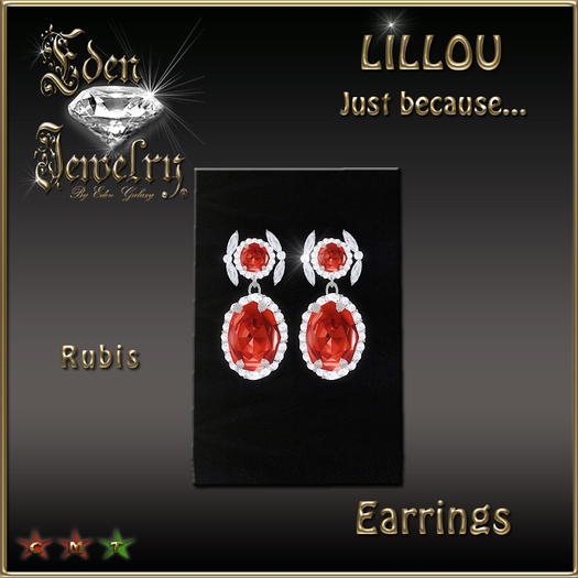 EARRINGS LILLOU RUBIS