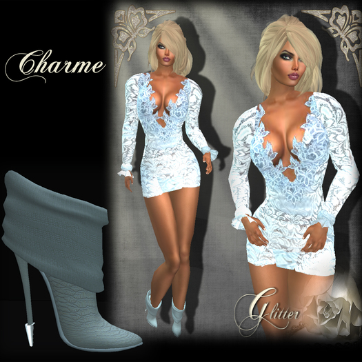 *GLITTER* CHARME SKY WITH BOOTS